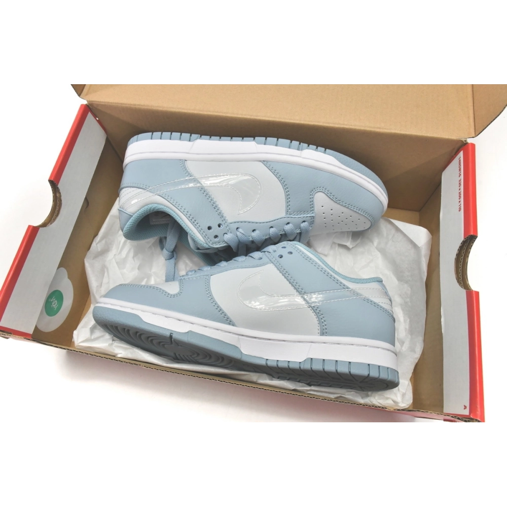 Nike Dunk Low Clear Blue Swoosh DH9765-401