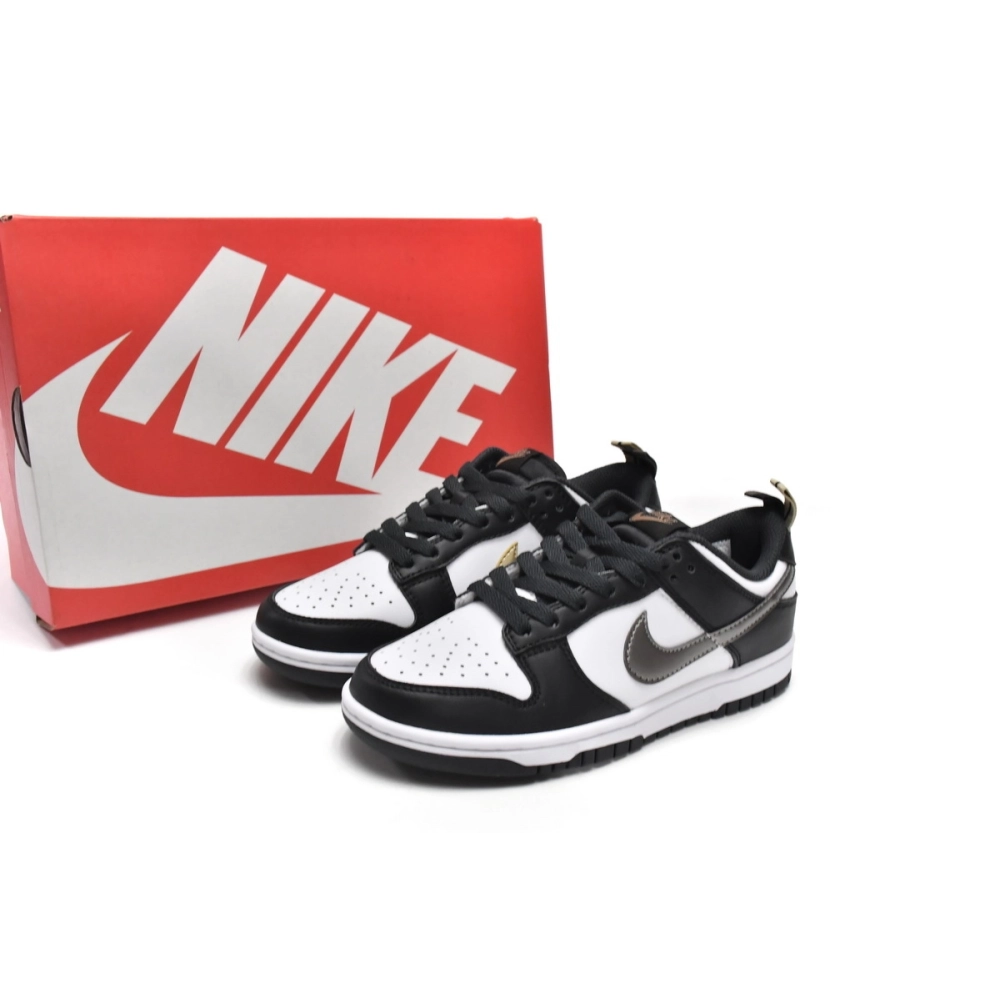 Nike Dunk Low Black White Metallic DH9764-001