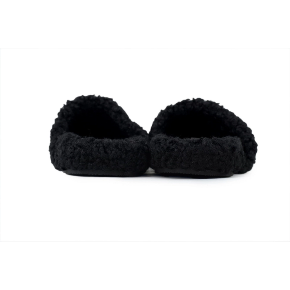 Balenciaga Furry Slide Black Coke Label 654747W2D011096
