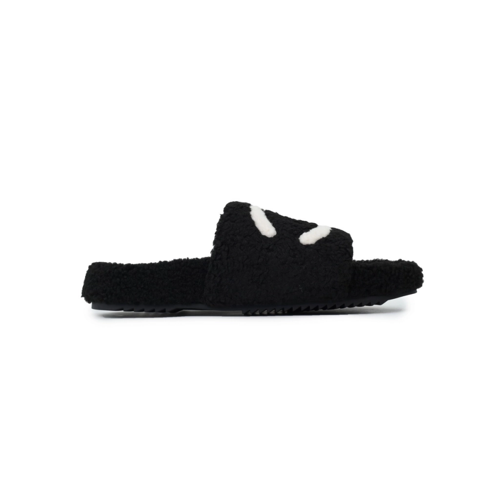 Chanel Wool Slippers Black
