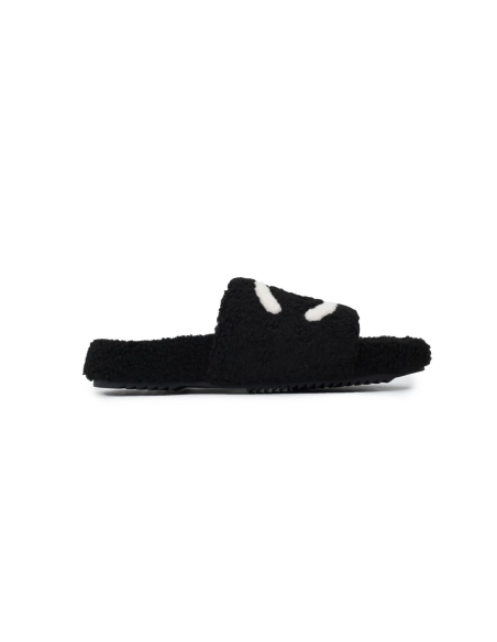 Chanel Wool Slippers Black
