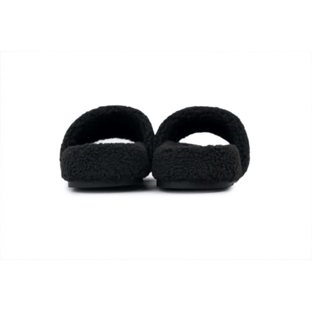 Chanel Wool Slippers Black