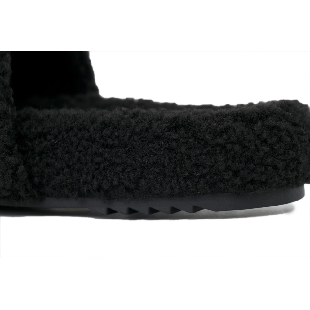 Chanel Wool Slippers Black