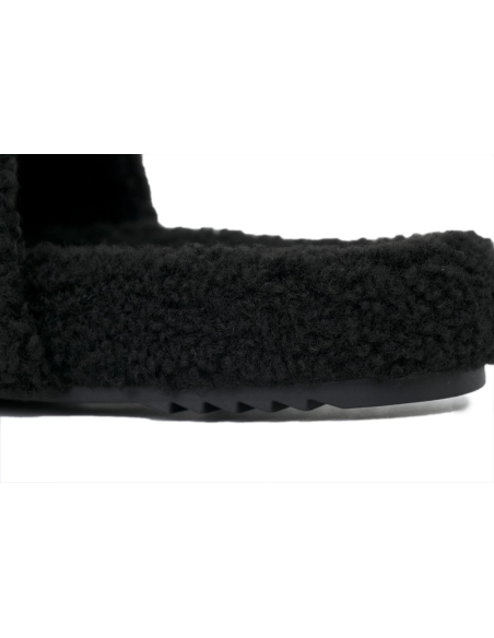 Chanel Wool Slippers Black