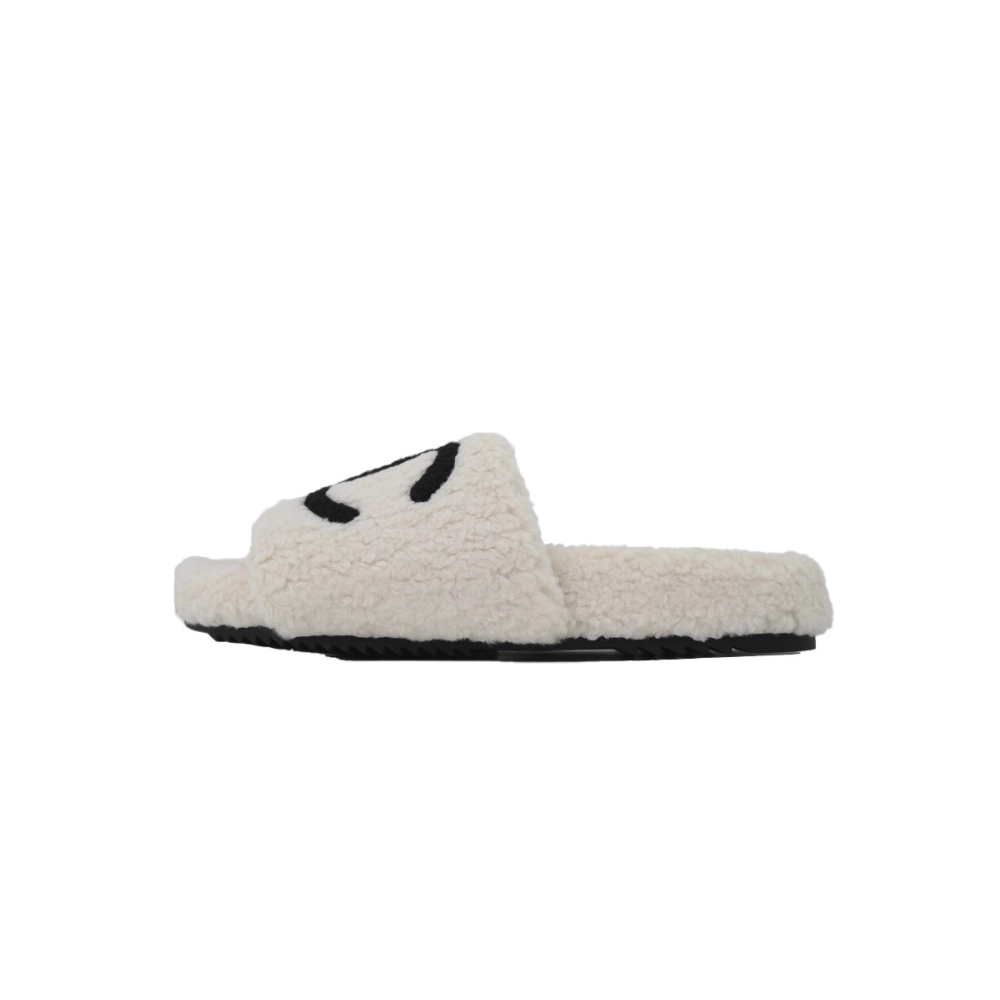 Chanel Wool Slippers White