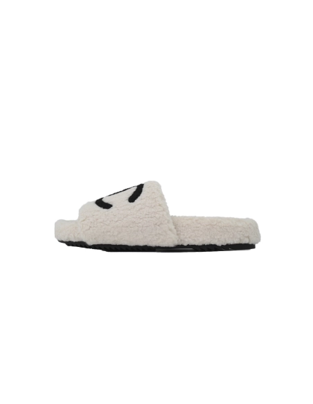 Chanel Wool Slippers White