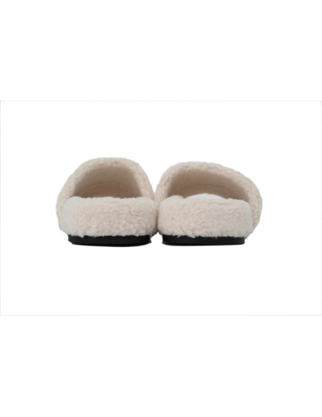 Chanel Wool Slippers White