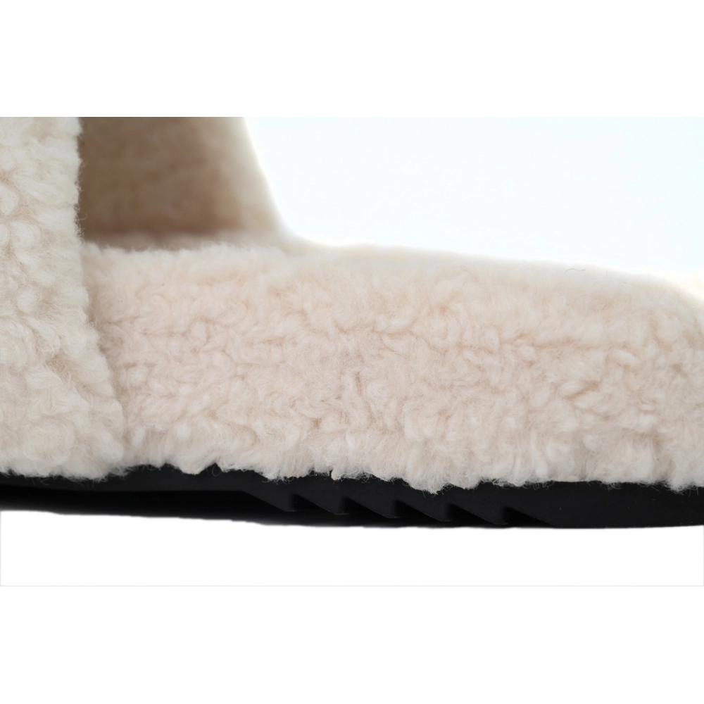 Chanel Wool Slippers White