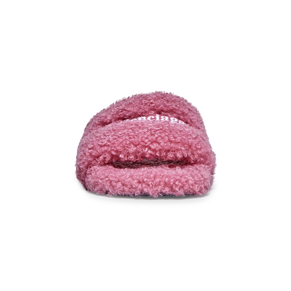 Balenciaga Furry Slide Dark Pink 654261W2DO15596