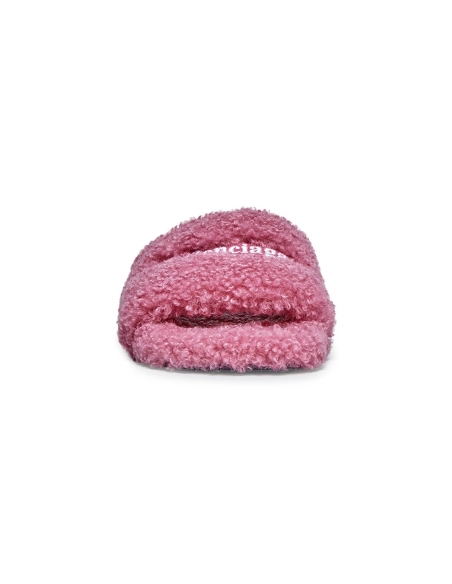 Balenciaga Furry Slide Dark Pink 654261W2DO15596