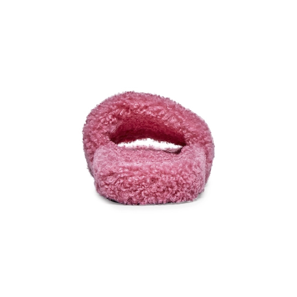 Balenciaga Furry Slide Dark Pink 654261W2DO15596