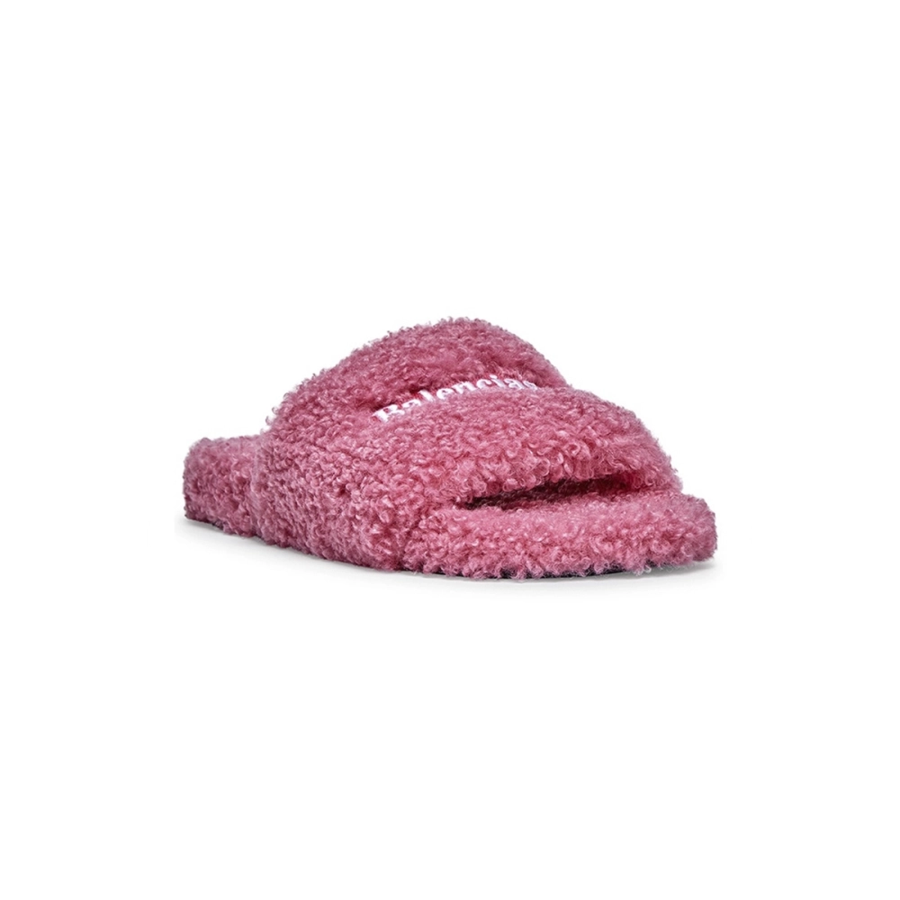 Balenciaga Furry Slide Dark Pink 654261W2DO15596