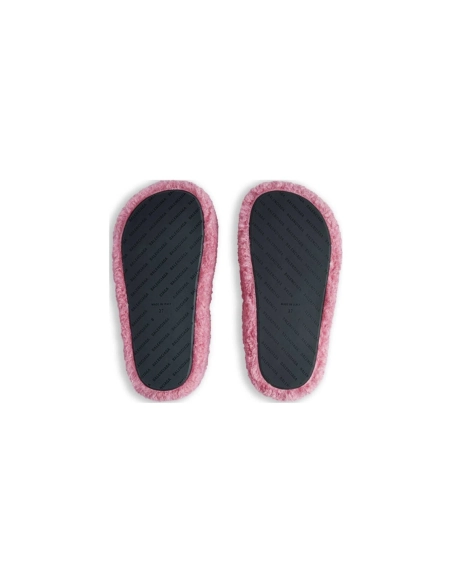 Balenciaga Furry Slide Dark Pink 654261W2DO15596
