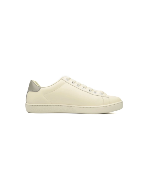 Gucci Ace Perforated Interlocking G White Gray