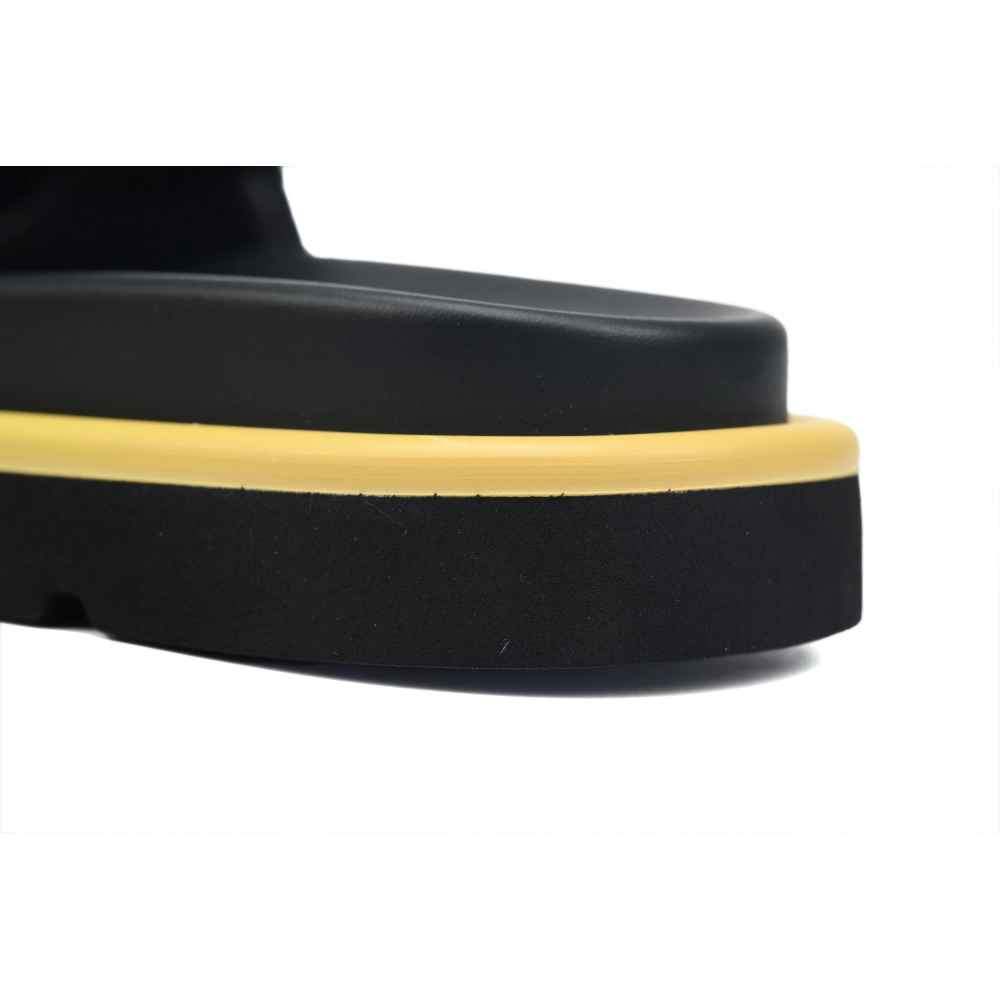 Louis Vuitton Pool Pillow Flat Comfort Mules Black Gray Metal Label