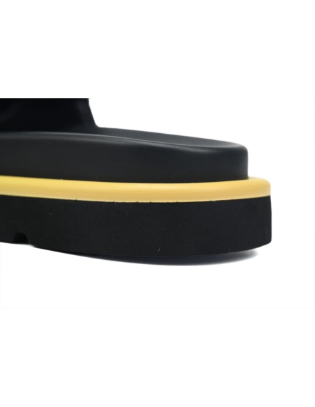 Louis Vuitton Pool Pillow Flat Comfort Mules Black Gray Metal Label