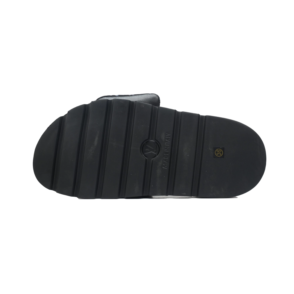 Louis Vuitton Pool Pillow Flat Comfort Mules Black Gray Metal Label