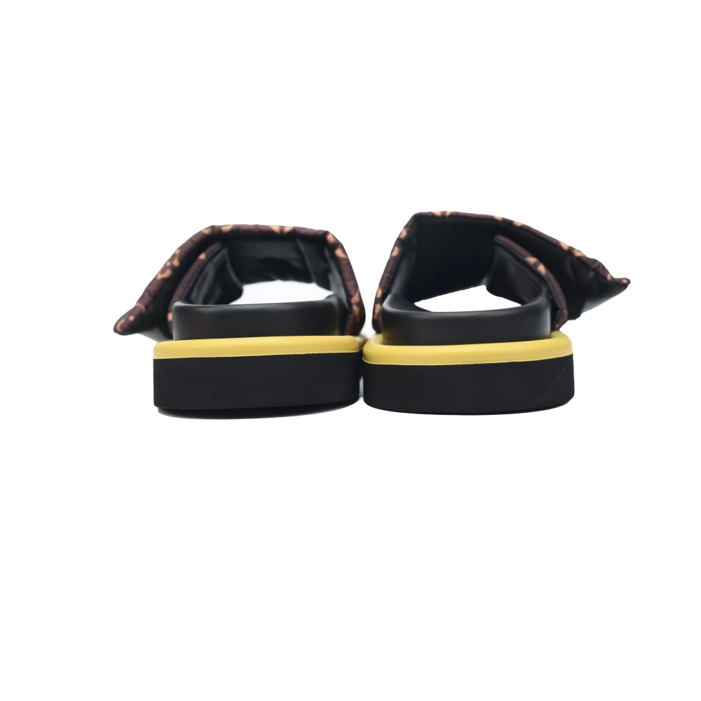 Louis Vuitton Pool Pillow Flat Comfort Mules Brown Metal Label