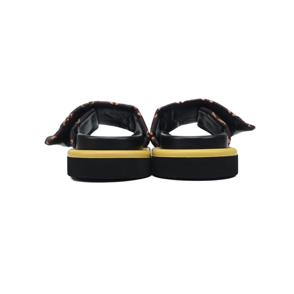 Louis Vuitton Pool Pillow Flat Comfort Mules Brown Yellow Label