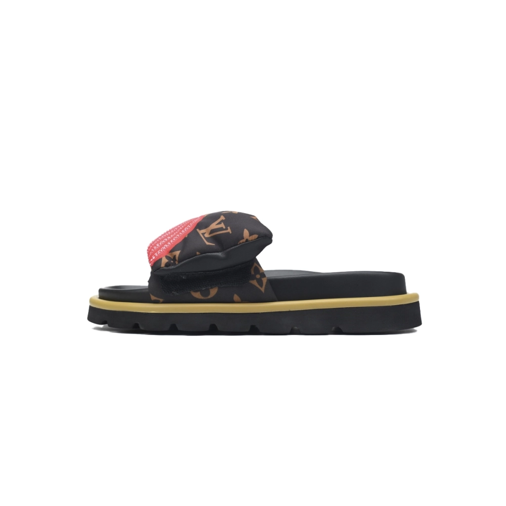 Louis Vuitton Pool Pillow Flat Comfort Mules Color Matching Pumpkin Red And Blue