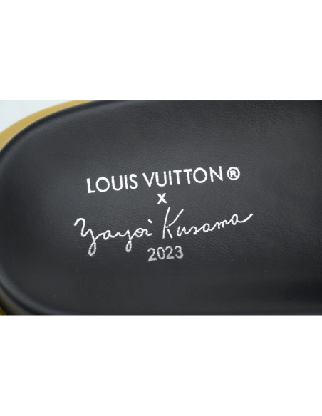 Louis Vuitton Pool Pillow Flat Comfort Mules Color Matching Pumpkin Red And Blue