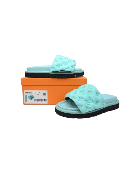 Louis Vuitton Pool Pillow Flat Comfort Mules Light Blue