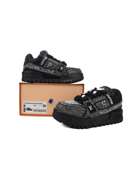 Louis Vuitton Trainer Maxi Black Swarovksi Crystals