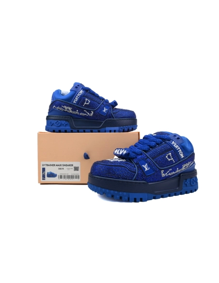 Louis Vuitton Trainer Maxi Blue Swarovksi Crystals
