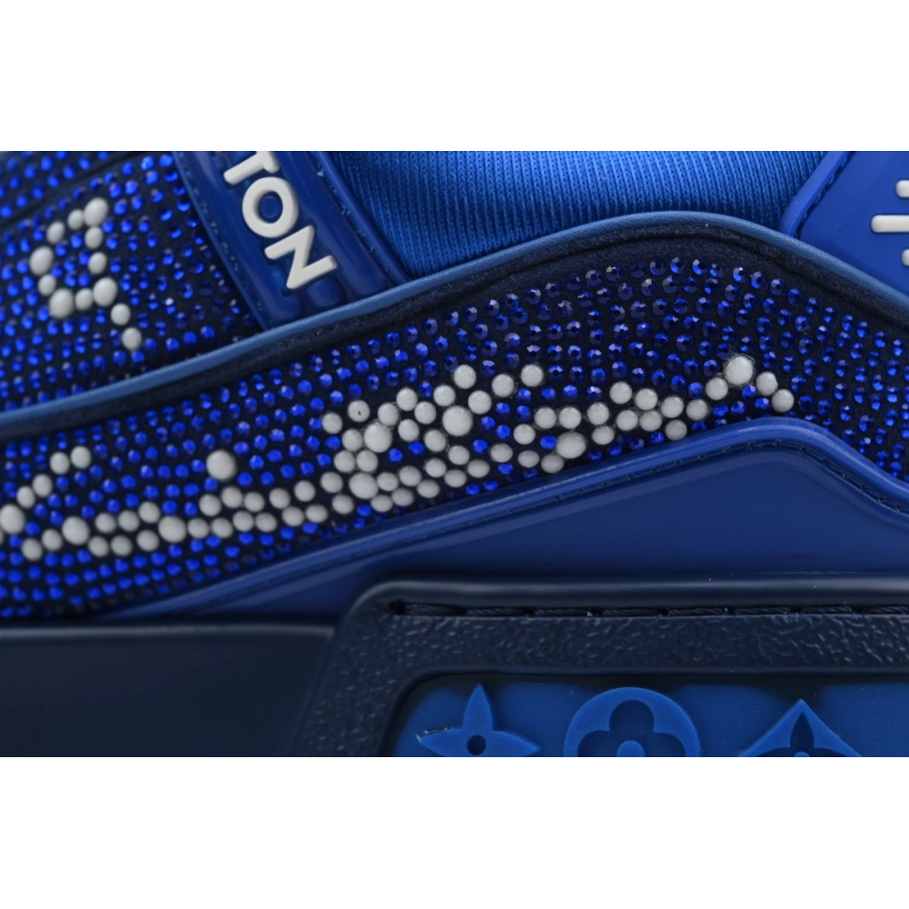 Louis Vuitton Trainer Maxi Blue Swarovksi Crystals