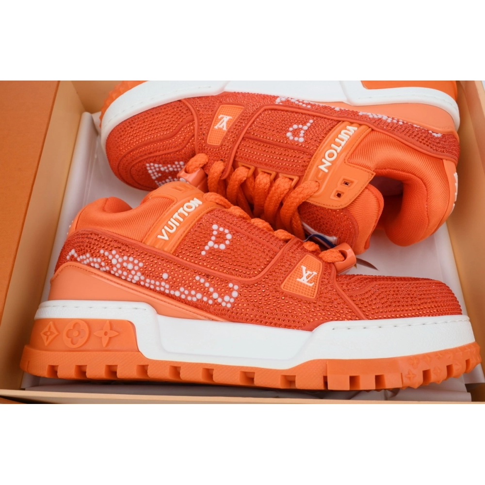 Louis Vuitton Trainer Maxi Orange Swarovksi Crystals