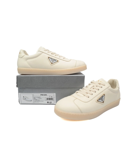 Prada Downtown Low Sneakers Rice White