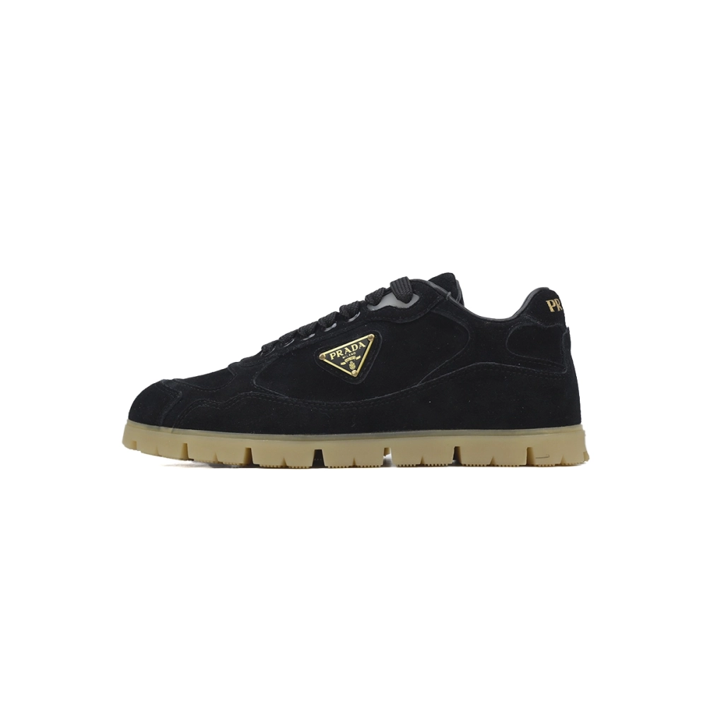 Prada Trail Suede Sneakers Black