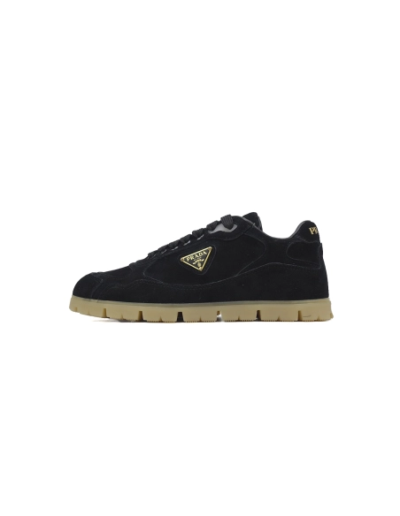 Prada Trail Suede Sneakers Black
