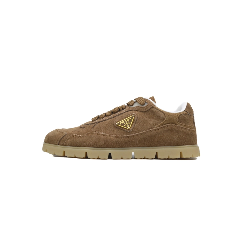 Prada Trail Suede Sneakers Brown