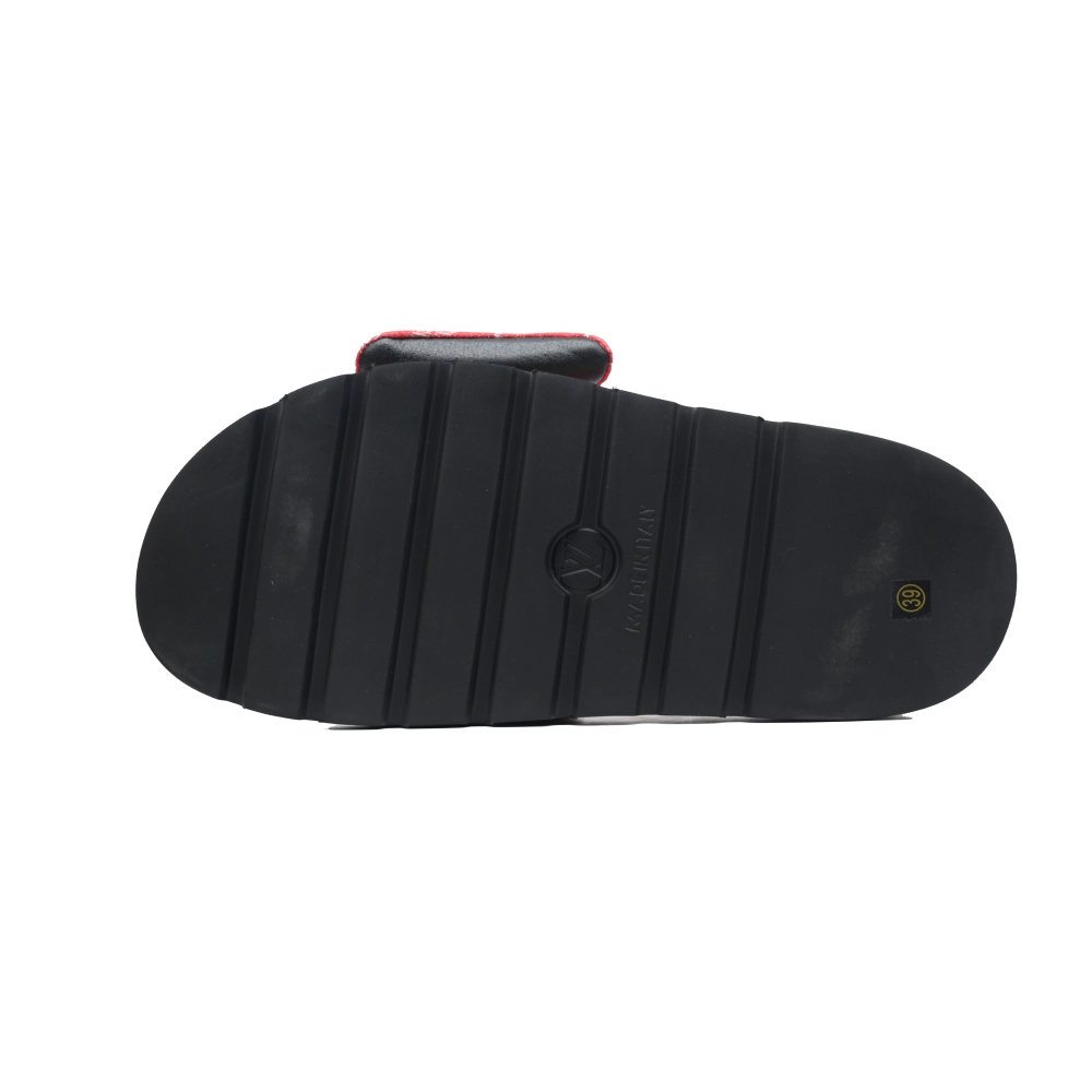 Louis Vuitton Pool Pillow Flat Comfort Mules Denim Red