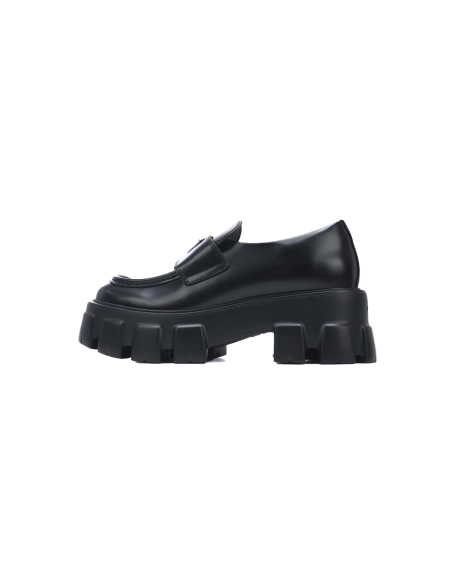 Prada Monolith leather loafers Black