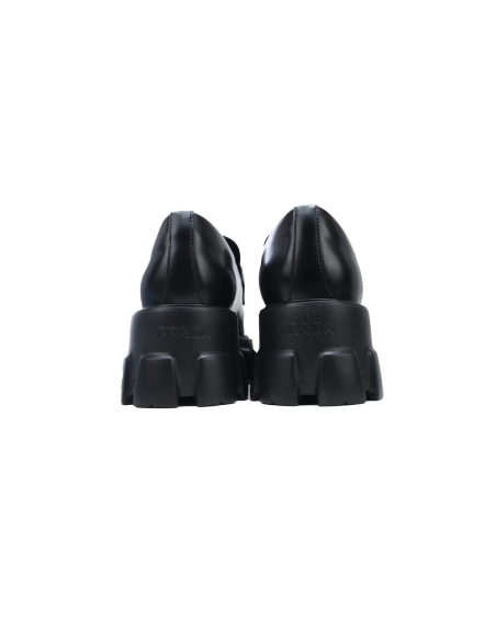 Prada Monolith leather loafers Black