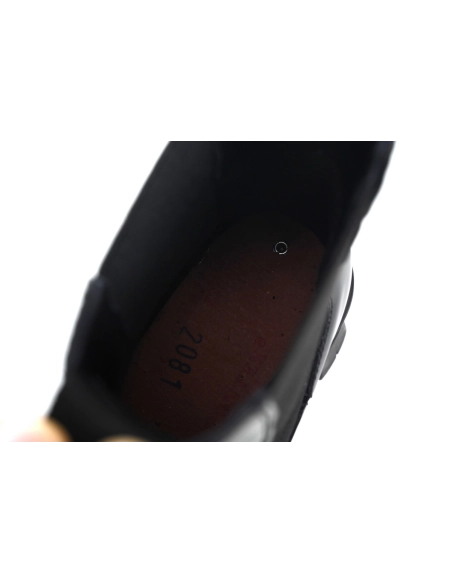 Prada Platform Leather Ankle Boots Black