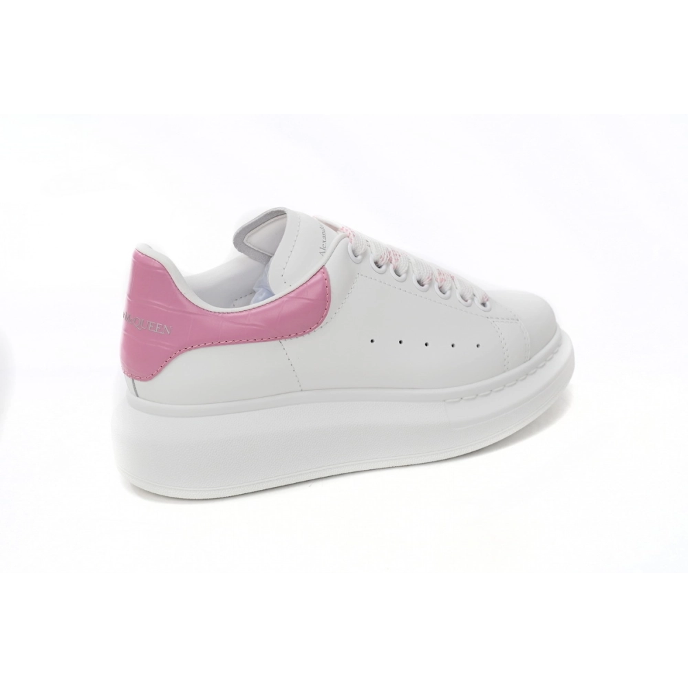 Alexander McQueen Oversized White Pink Croc 718233 WICG6 8887