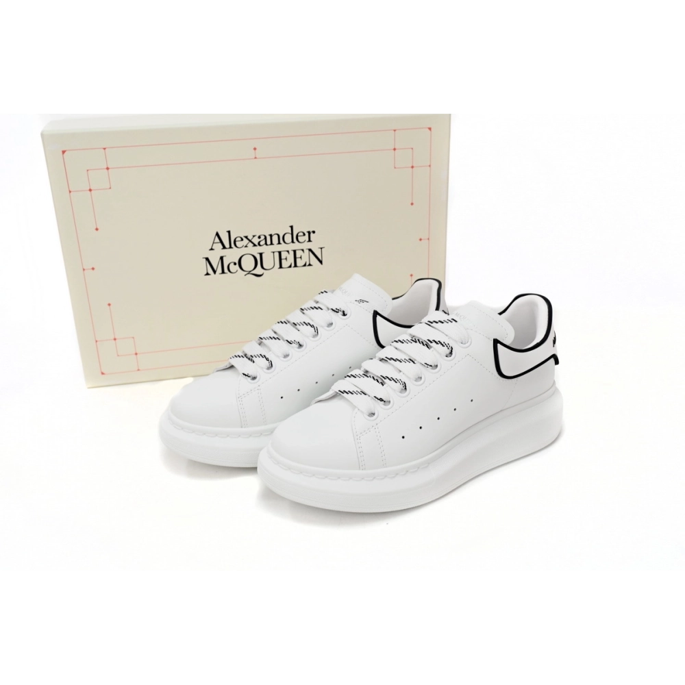 Alexander McQueen Oversized White Black 621056WHXMT9074
