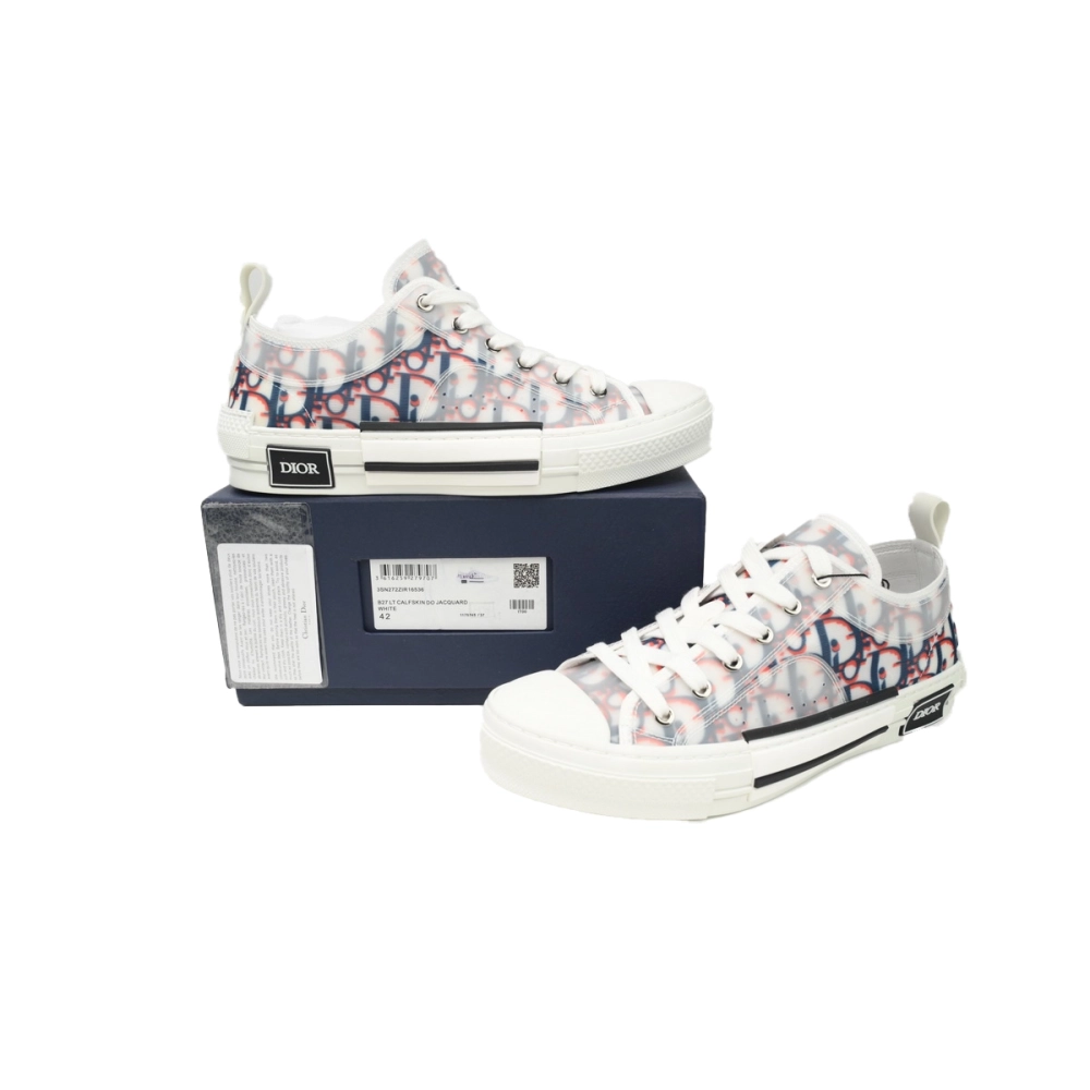 Dior B23 Low Top Red Blue Oblique 3SN249YTG_H563