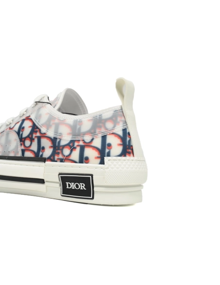 Dior B23 Low Top Red Blue Oblique 3SN249YTG_H563