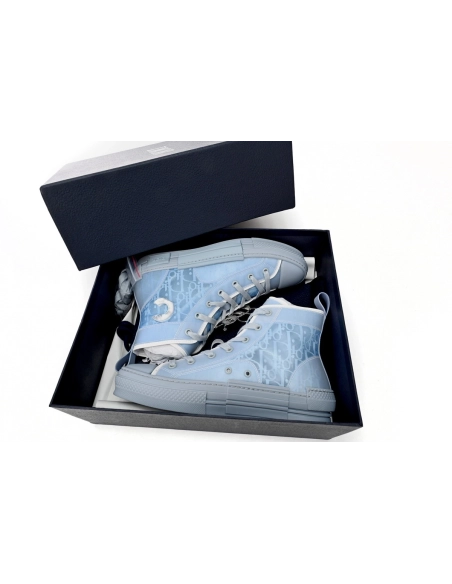 Dior B23 High Top Daniel Arsham Light Blue 3SH118YUP_H561