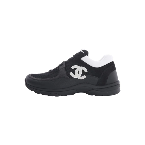 Chanel Low Top Trainer Black White G38299 Y55720 K3845