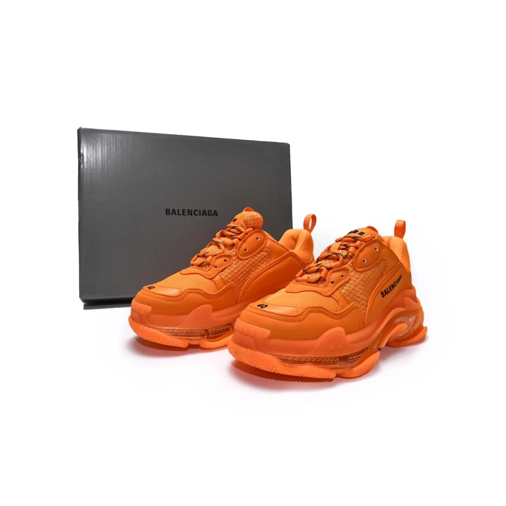 Balenciaga Triple S Clear Sole Orange