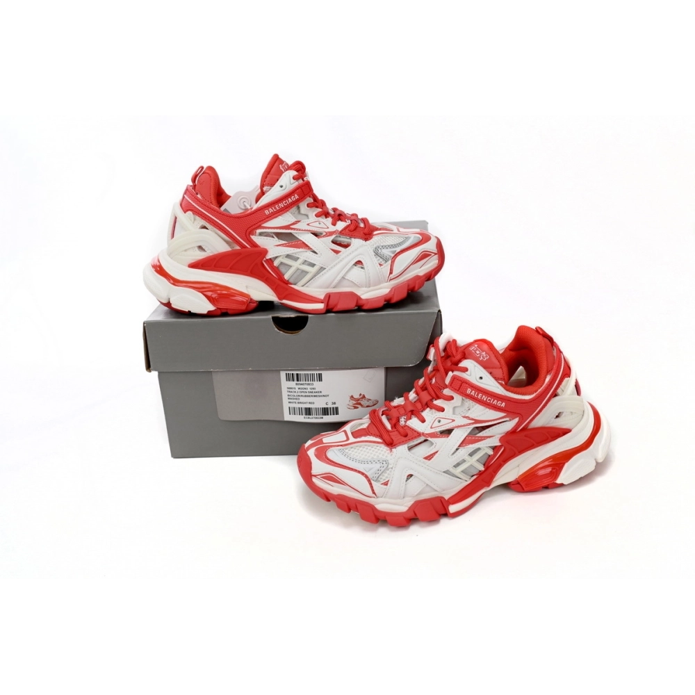 Balenciaga Track.2 Sneaker White Red 568614W3AE29061