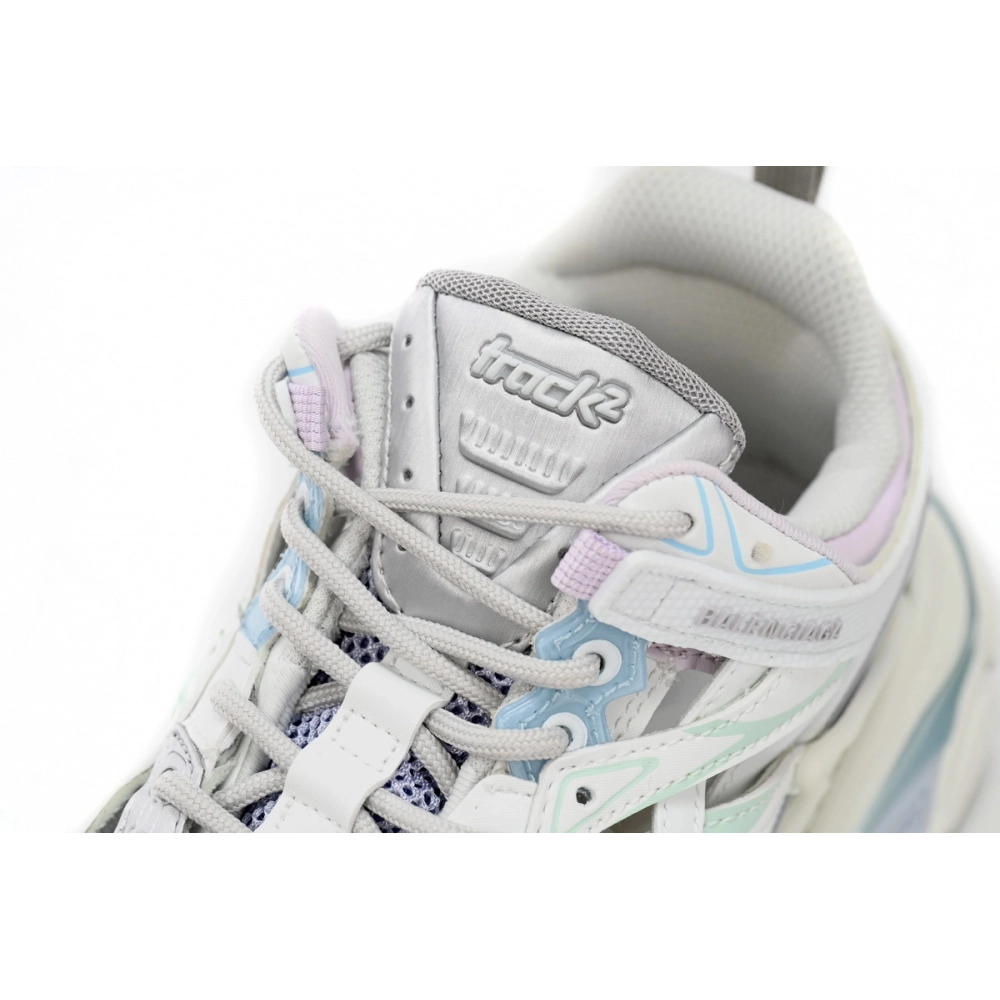 Balenciaga Track.2 Sneaker Military Black Pale White Purple 568615 W2GN3 9045
