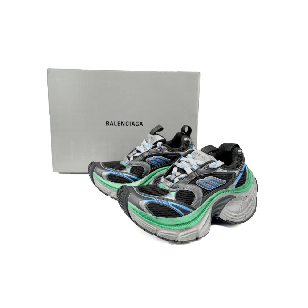 Balenciaga 10XL Sneaker Black Blue Green 784342 W2MV2 1143