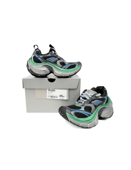 Balenciaga 10XL Sneaker Black Blue Green 784342 W2MV2 1143