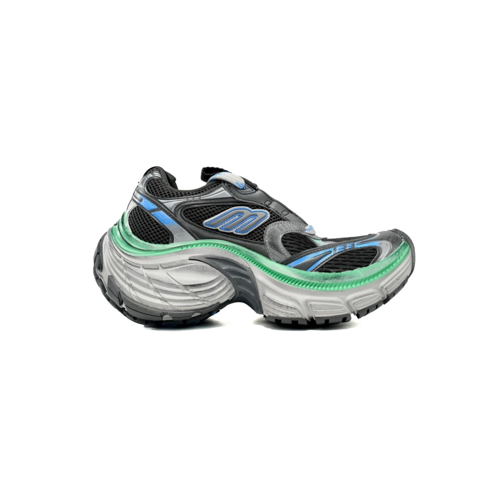 Balenciaga 10XL Sneaker Black Blue Green 784342 W2MV2 1143